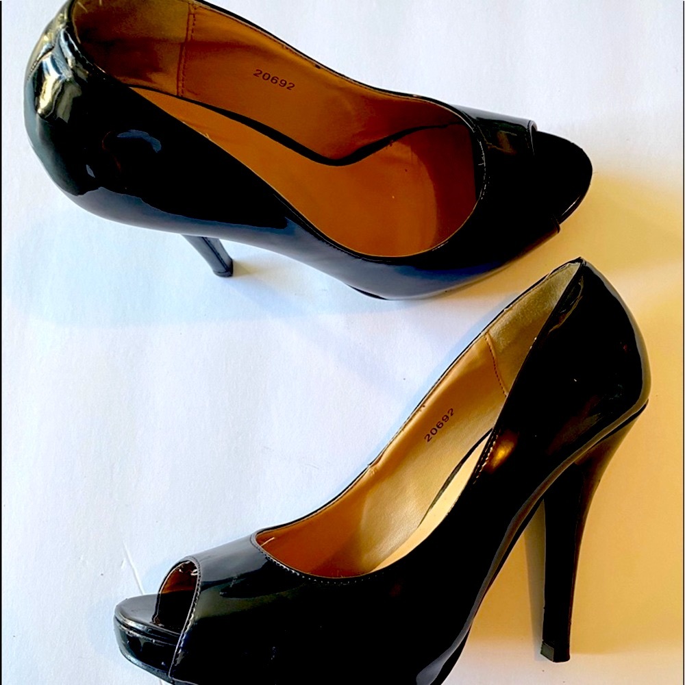 Peep Toe, Patent Leather